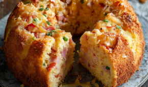 Receita de Bolo Salgado com Alho e Cebola Casbri